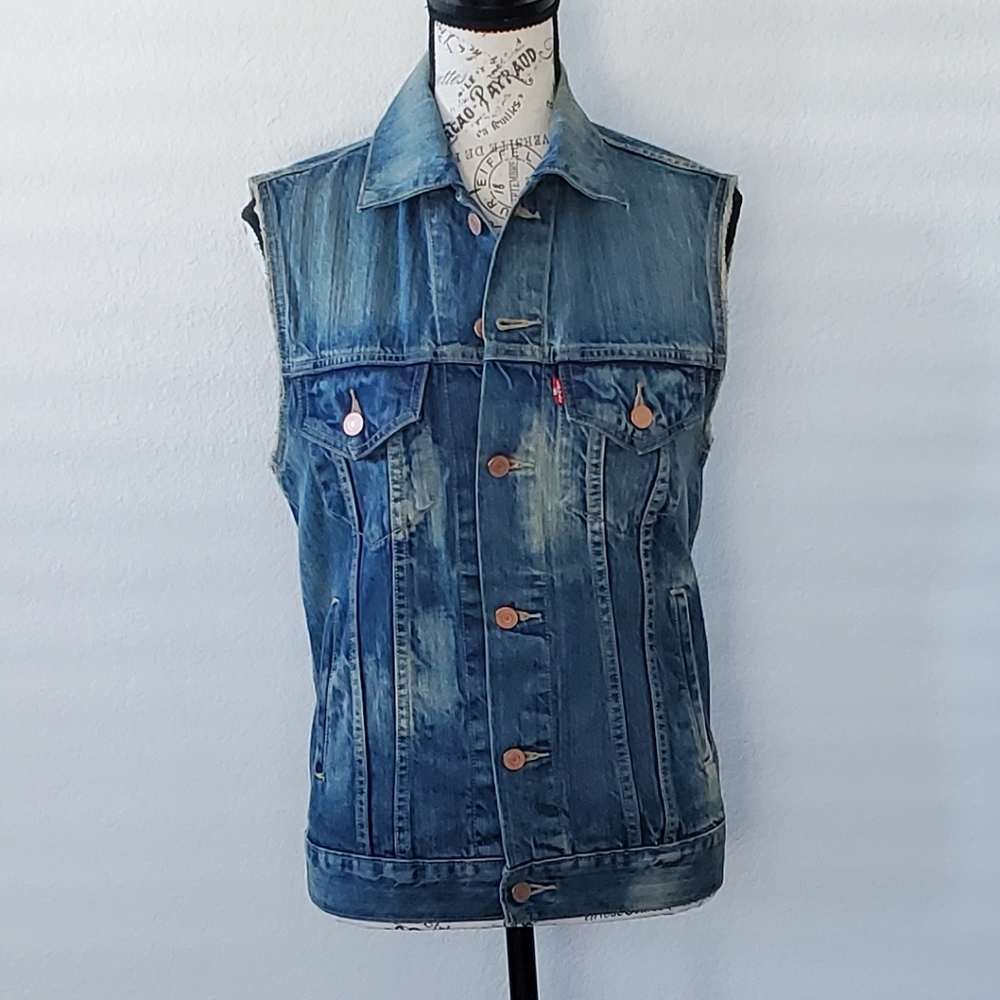 Levi's denim vest.